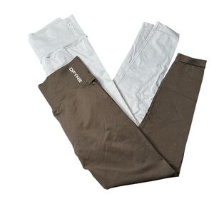 Dfyne Leggings Set - light purple ish and Brown